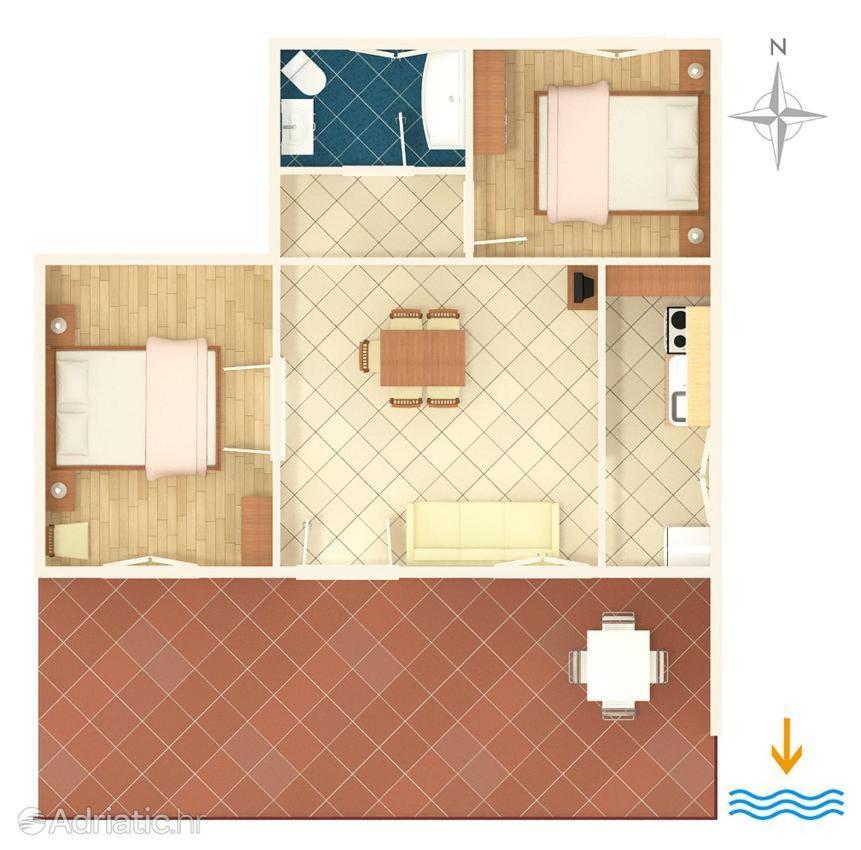 Apartamento Zora Seget Vranjica Exterior foto